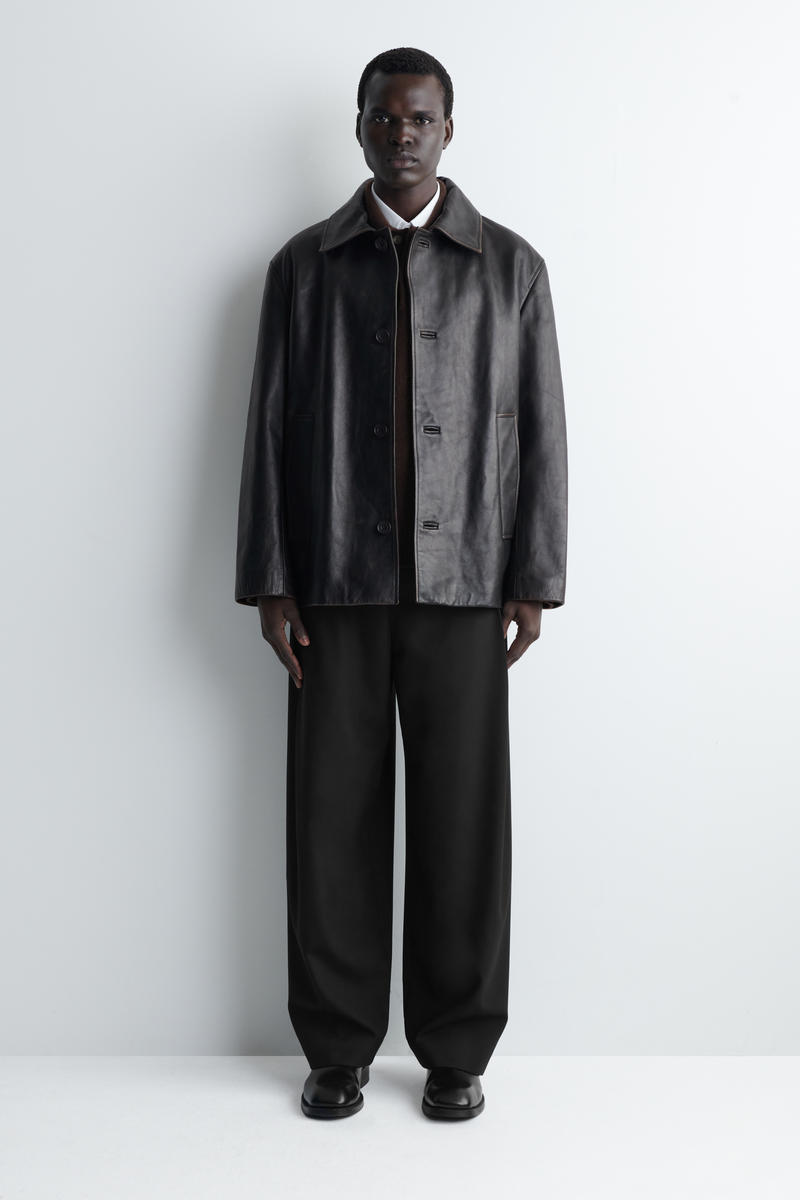 COS プリーツウールワイドレッグパンツ PLEATED WOOL WIDE-LEG TROUSERS プリーツウールワイドレッグパンツ