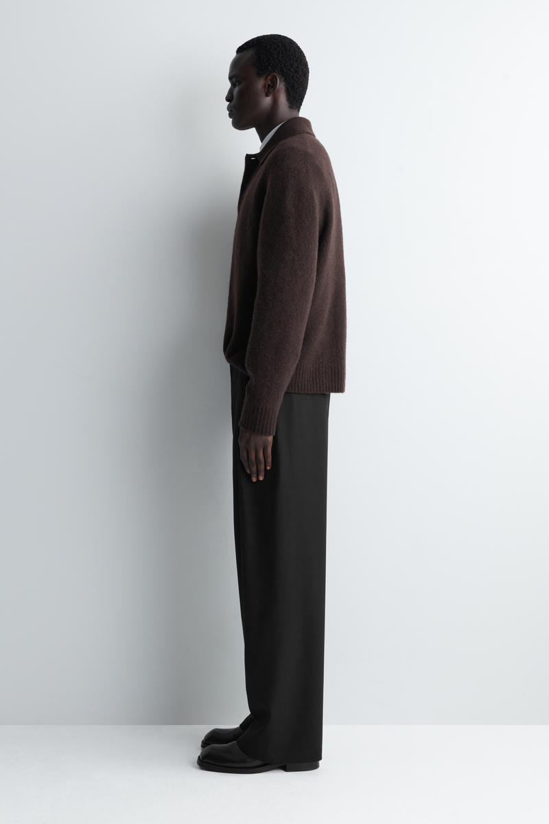 COS プリーツウールワイドレッグパンツ PLEATED WOOL WIDE-LEG TROUSERS プリーツウールワイドレッグパンツ