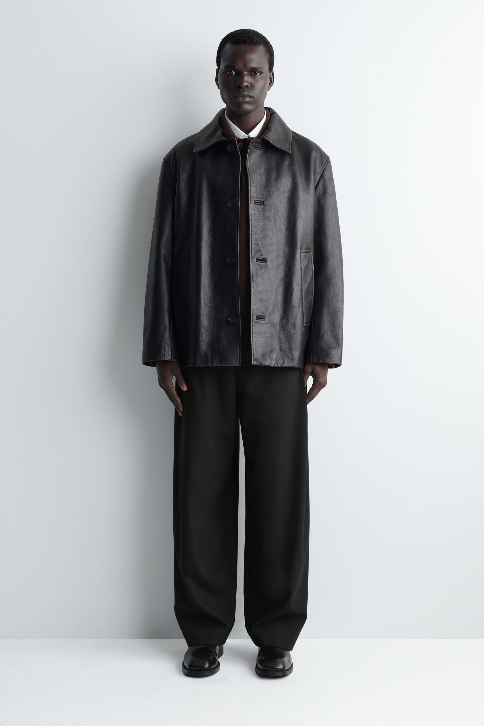 COS プリーツウールワイドレッグパンツ PLEATED WOOL WIDE-LEG TROUSERS プリーツウールワイドレッグパンツ