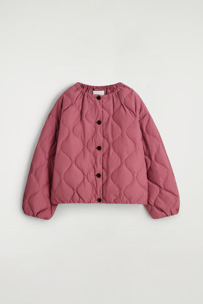 COS ギャザー入り キルティングダウンジャケット