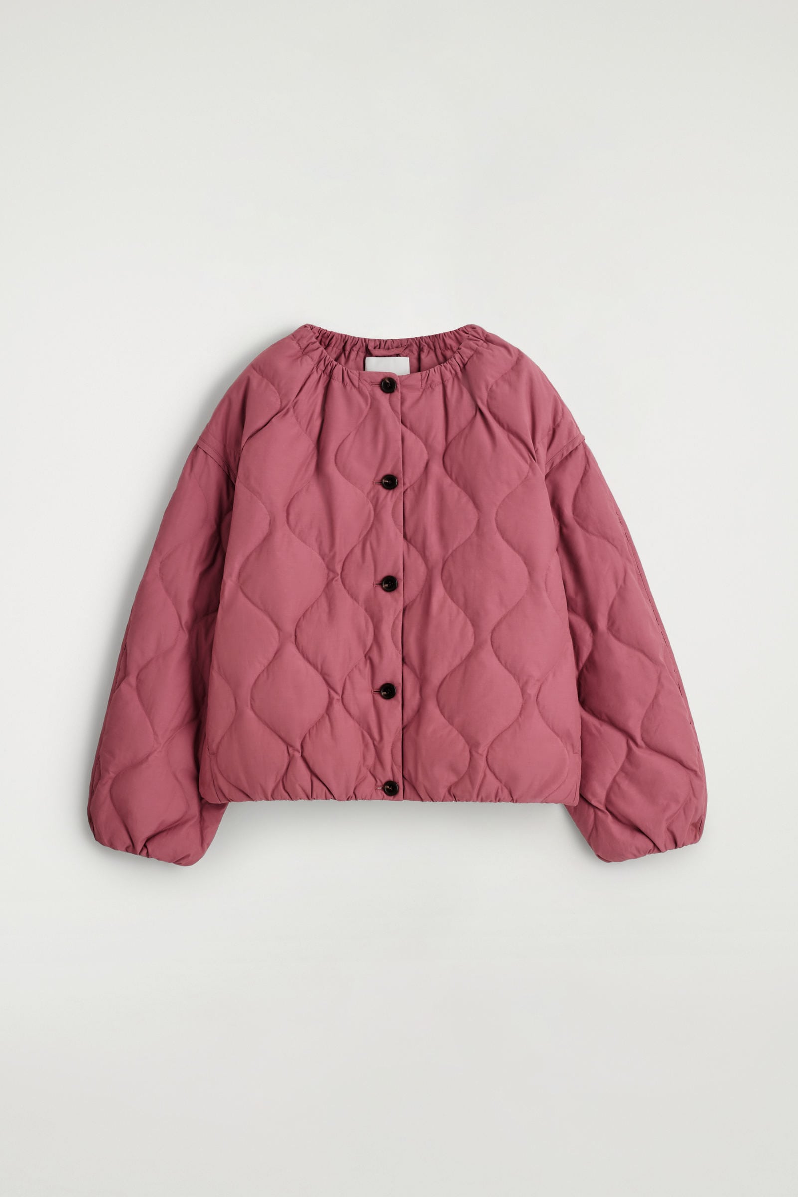 GATHERED QUILTED DOWN JACKET ギャザー入り キルティングダウン 
