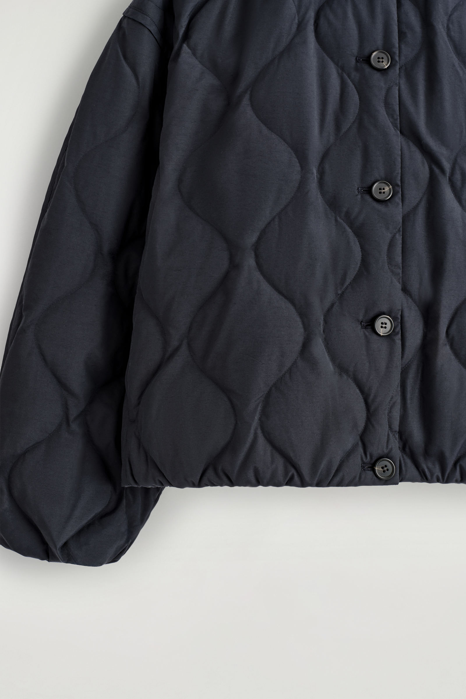 GATHERED QUILTED DOWN JACKET ギャザー入り キルティングダウン