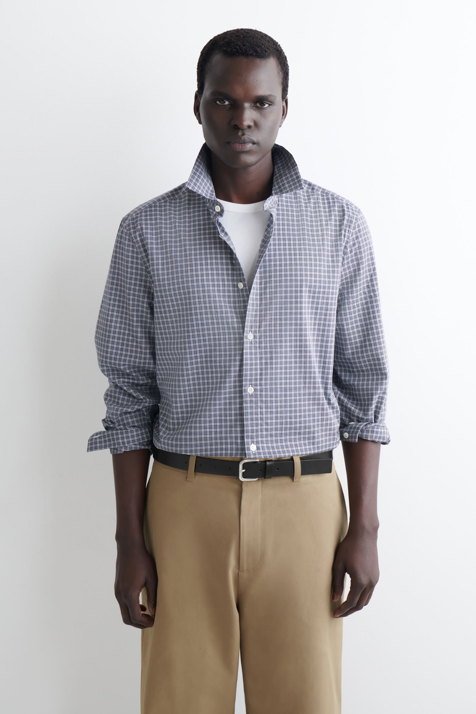 CLASSIC COTTON SHIRT クラシック コットンシャツ ネイビー / チェック