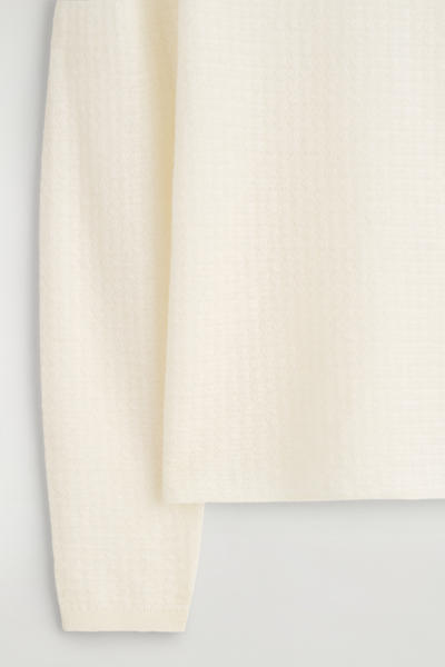 COS ジグザグ編みのモヘア混セーター