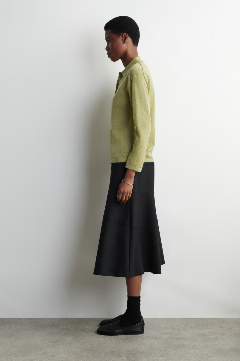 COS モヘア メリノウールブレンド シャツ