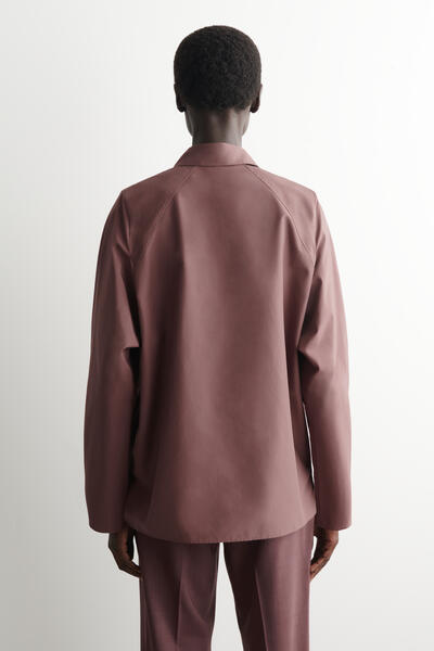 COS ラウンドコットン シルクシャツ