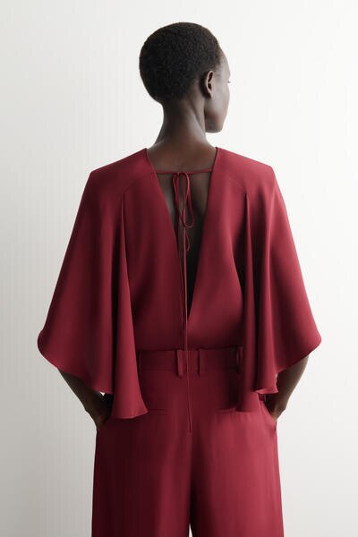 COS ドレープシルクトップ