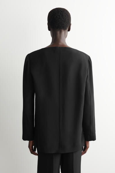 COS テーラードシルクトップ