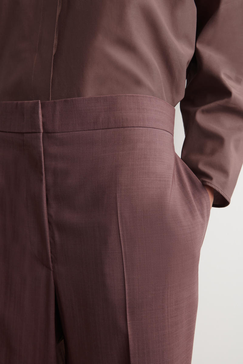 COS テーラードウール ストレートパンツ