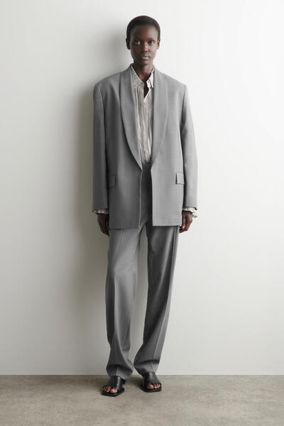 COS ショールカラー ウールブレザー