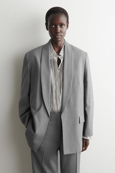 COS ショールカラー ウールブレザー