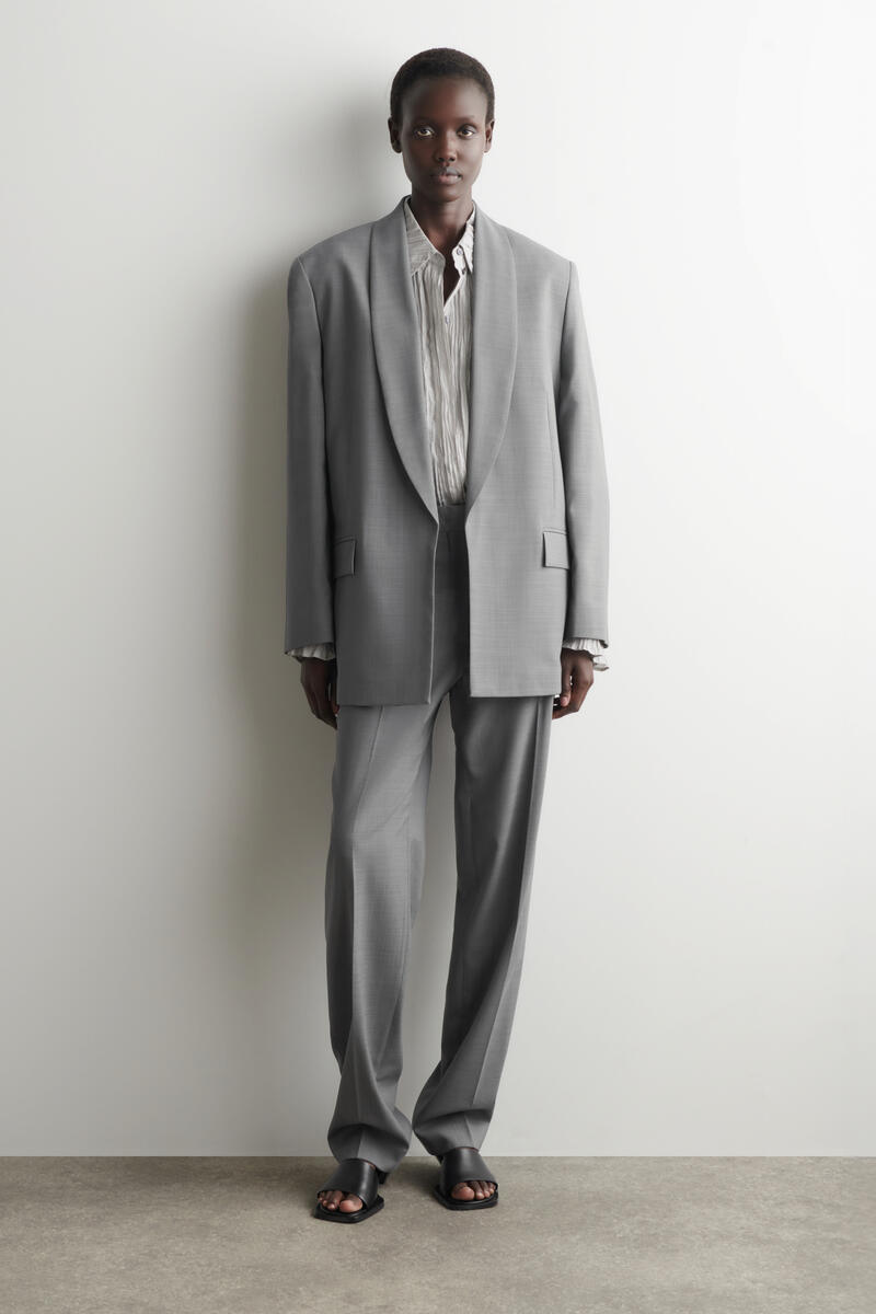 COS ショールカラー ウールブレザー