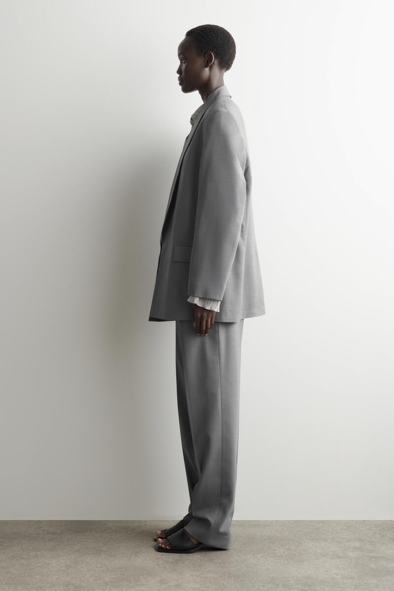 COS ショールカラー ウールブレザー