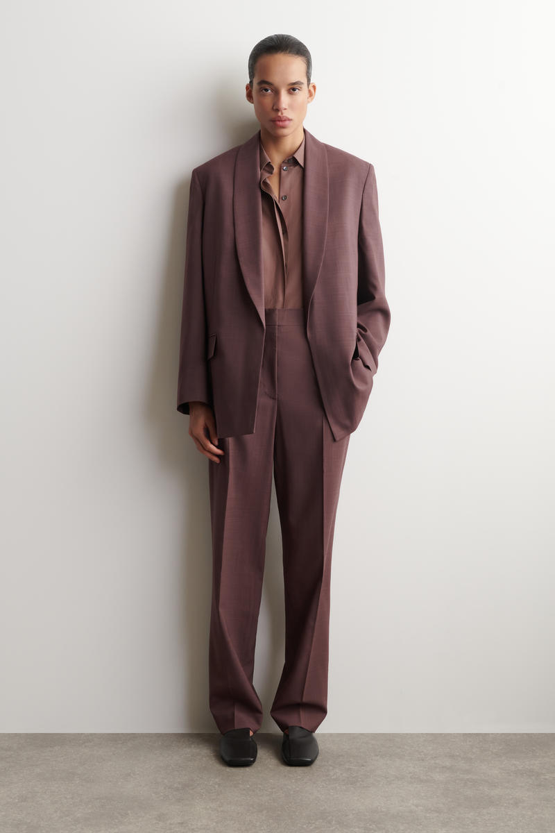 COS ショールカラー ウールブレザー