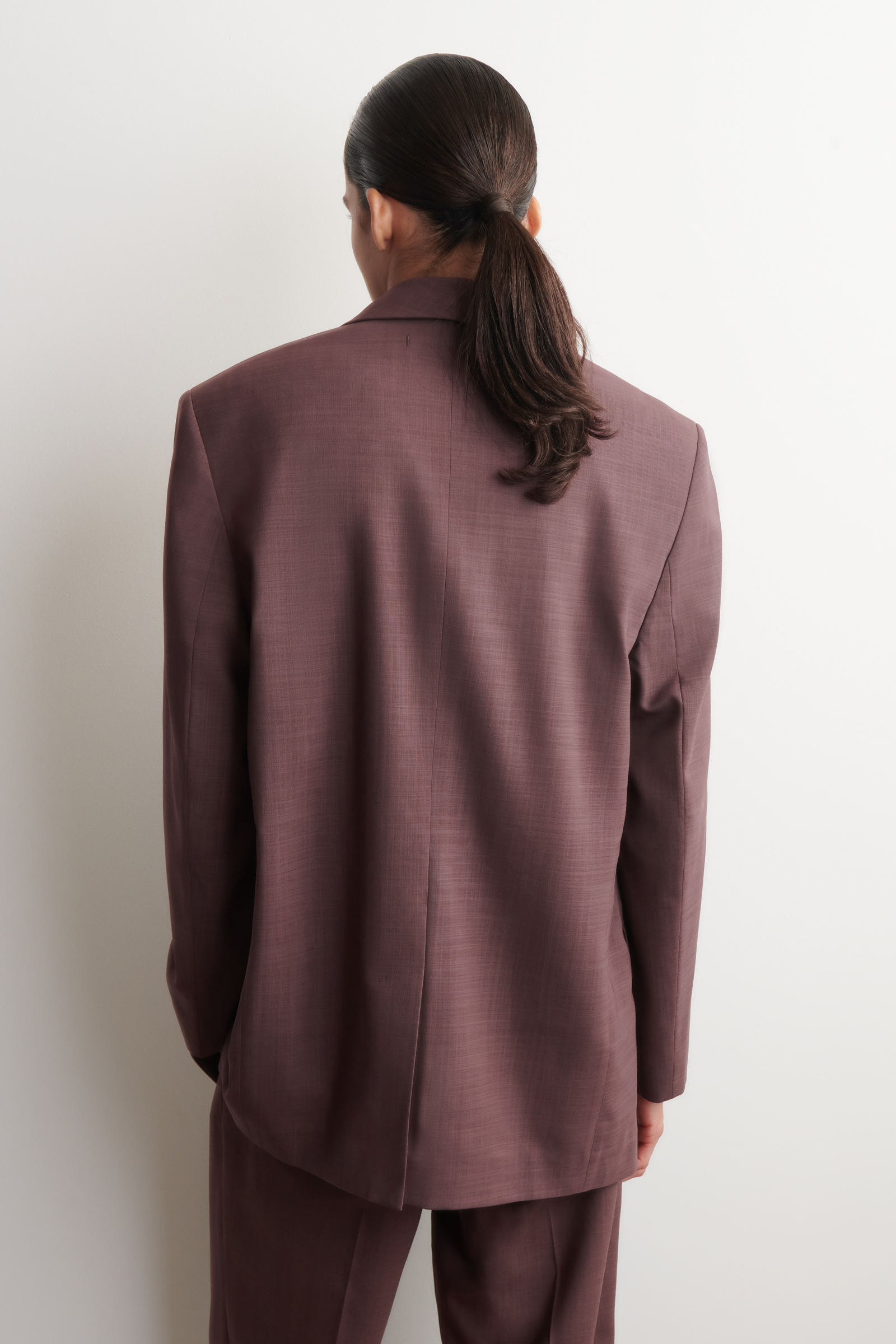 SHAWL-COLLAR WOOL BLAZER ショールカラー ウールブレザー マホガニー