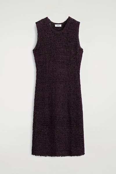 COS クロシェ編み テープヤーンミディドレス