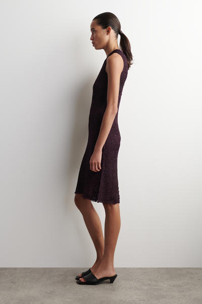 COS クロシェ編み テープヤーンミディドレス