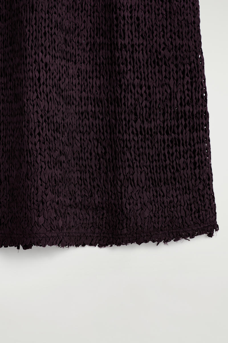 COS クロシェ編み テープヤーンミディドレス