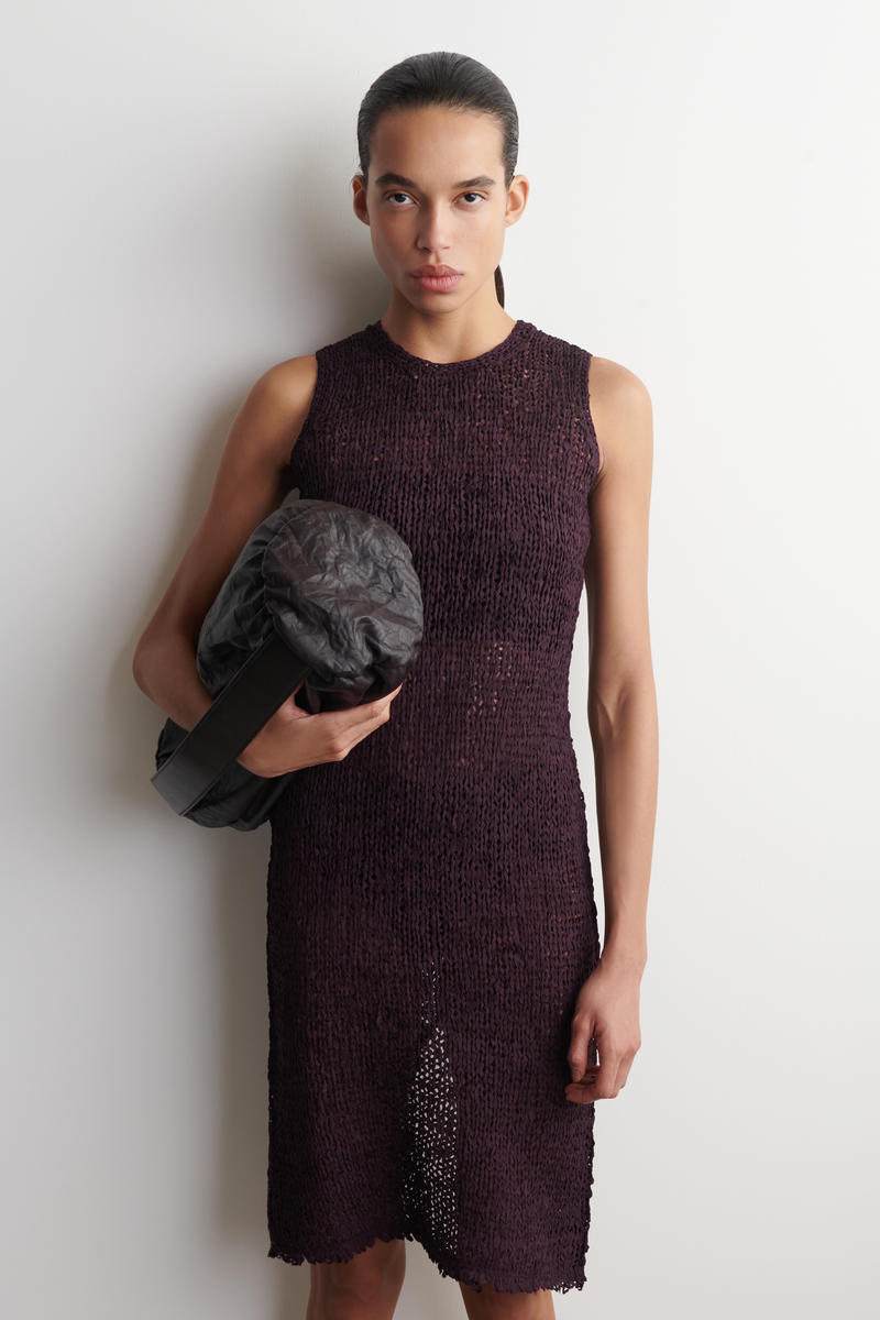 COS クロシェ編み テープヤーンミディドレス