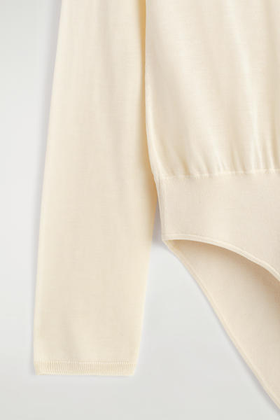 COS シアーニット シルクカシミヤボディスーツ