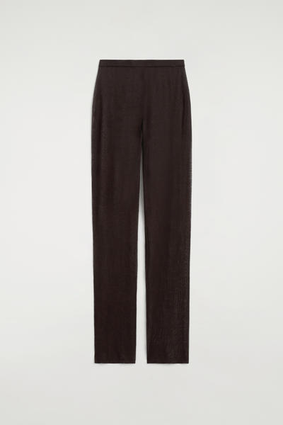 COS シームレス シアーニット シルクパンツ