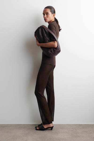 COS シームレス シアーニット シルクパンツ