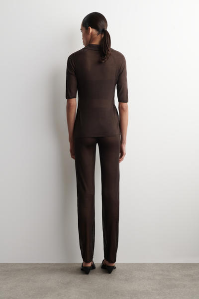 COS シームレス シアーニット シルクパンツ