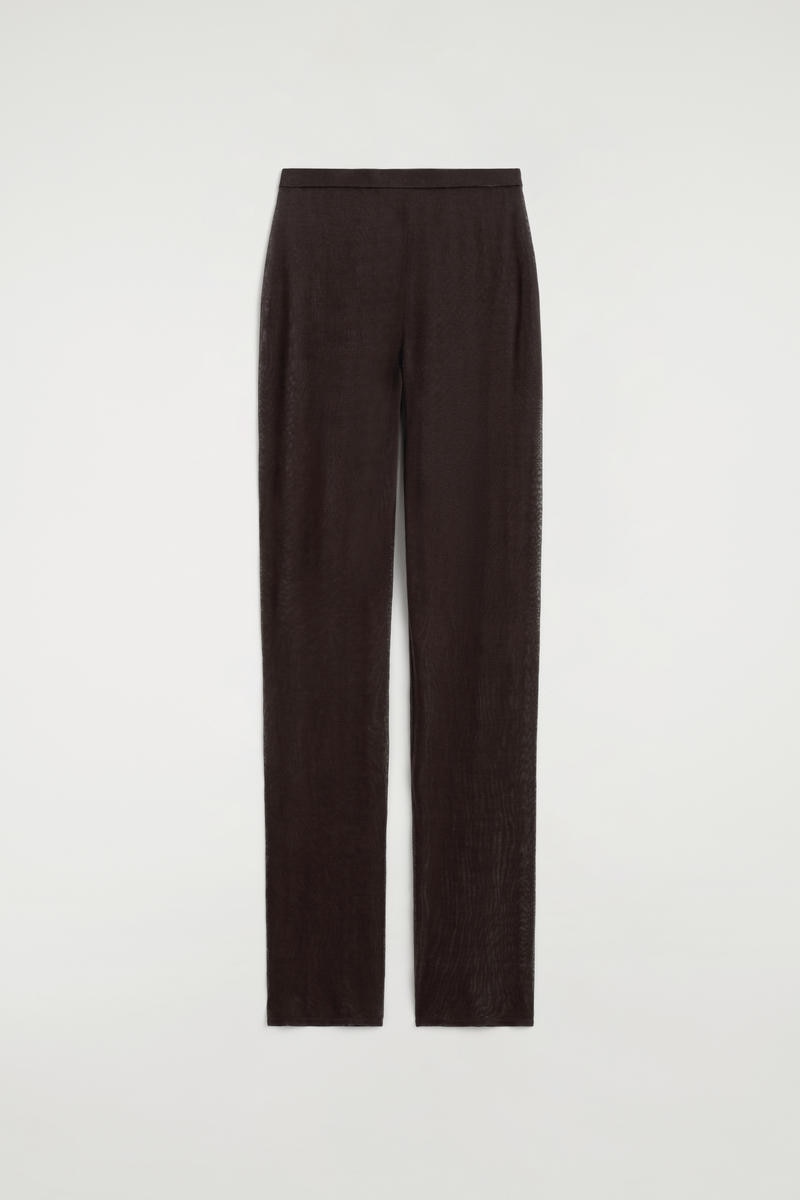 COS シームレス シアーニット シルクパンツ