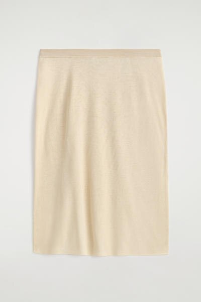 COS シアーニット シルクカシミヤスカート