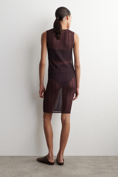 COS シアーレースニットスカート