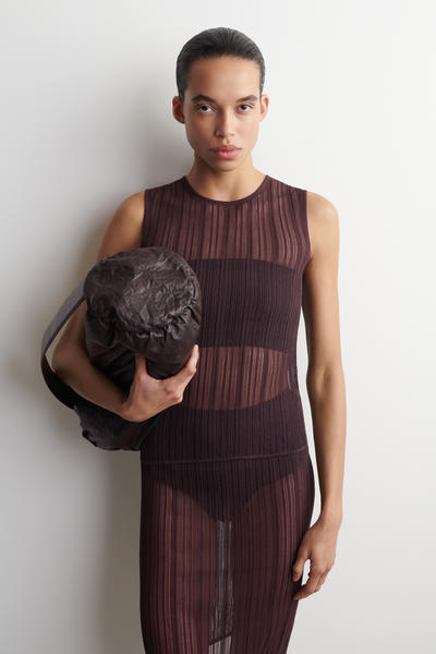 COS シアー レースニット タンクトップ