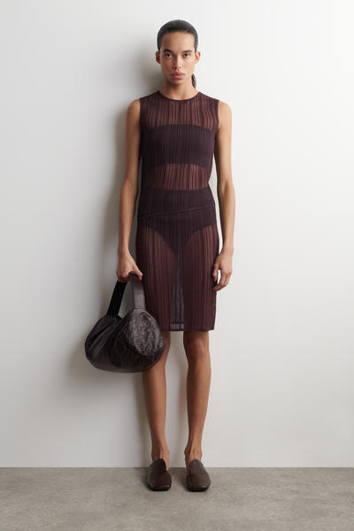 COS シアー レースニット タンクトップ