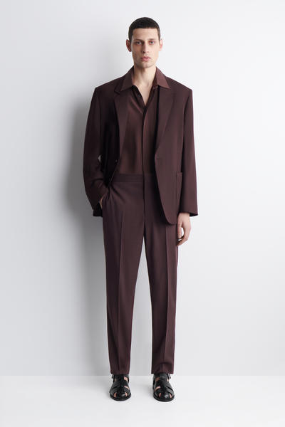 COS フルイドウール スリムフィットパンツ