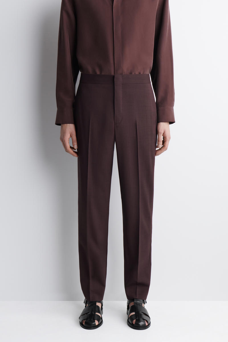 COS フルイドウール スリムフィットパンツ