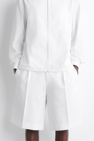 COS テーラード コットンポプリン ショーツ