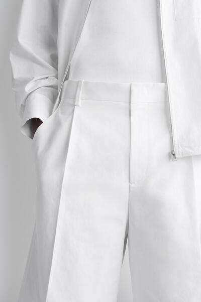 COS テーラード コットンポプリン ショーツ