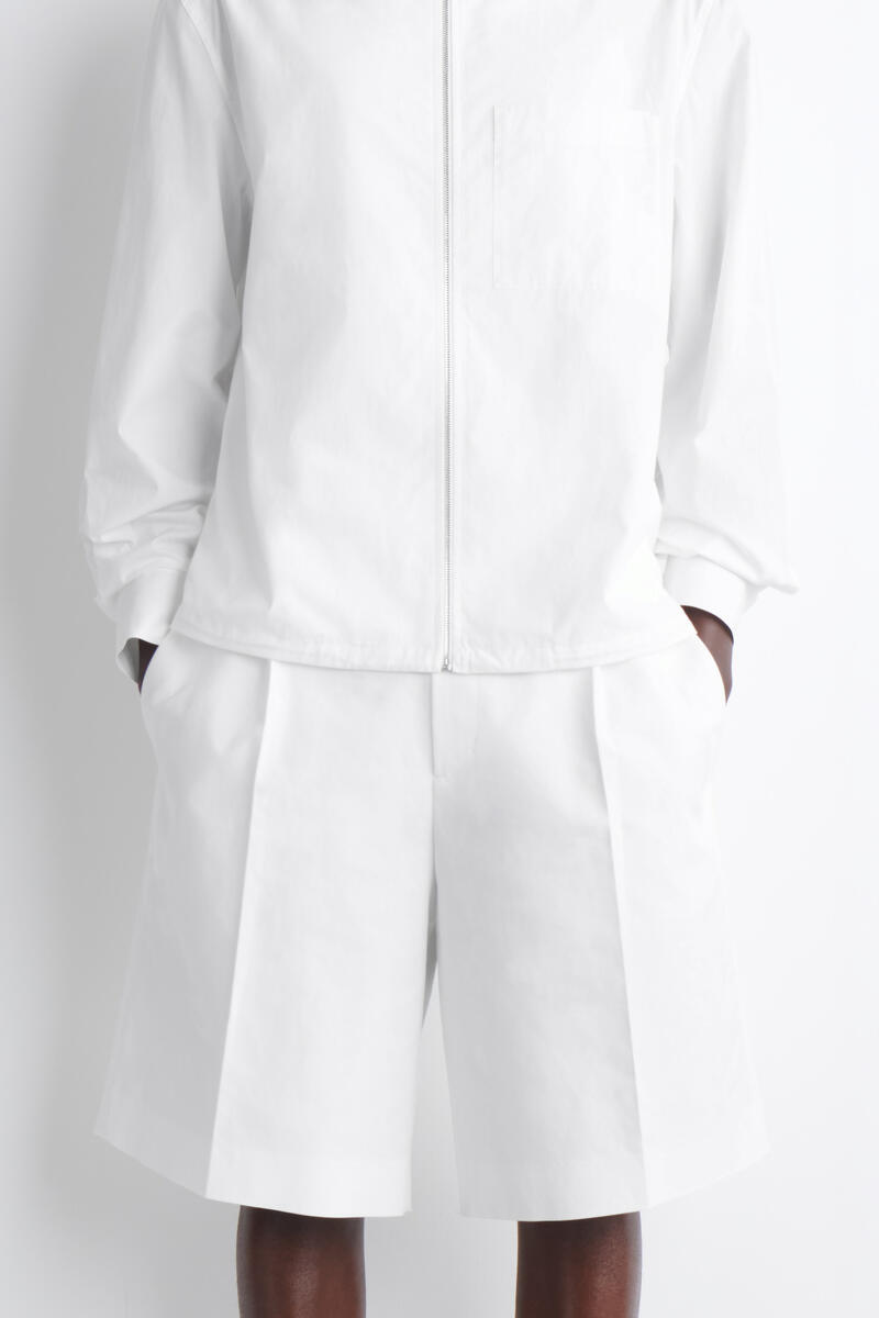 COS テーラード コットンポプリン ショーツ