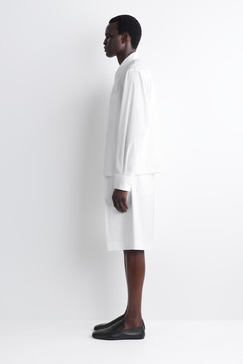 COS テーラード コットンポプリン ショーツ