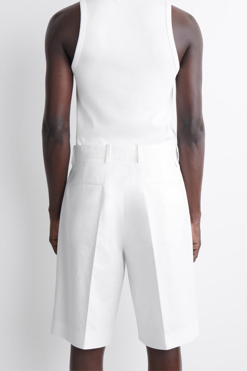 COS テーラード コットンポプリン ショーツ