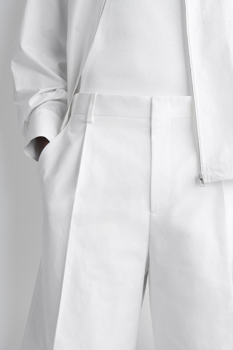 COS テーラード コットンポプリン ショーツ