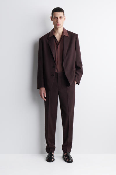 COS フルイドウールブレザー