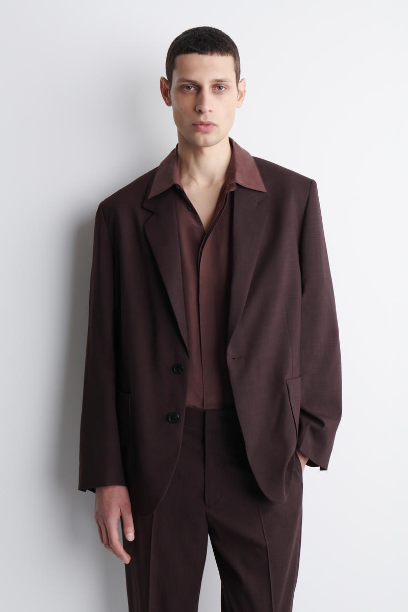 COS フルイドウールブレザー