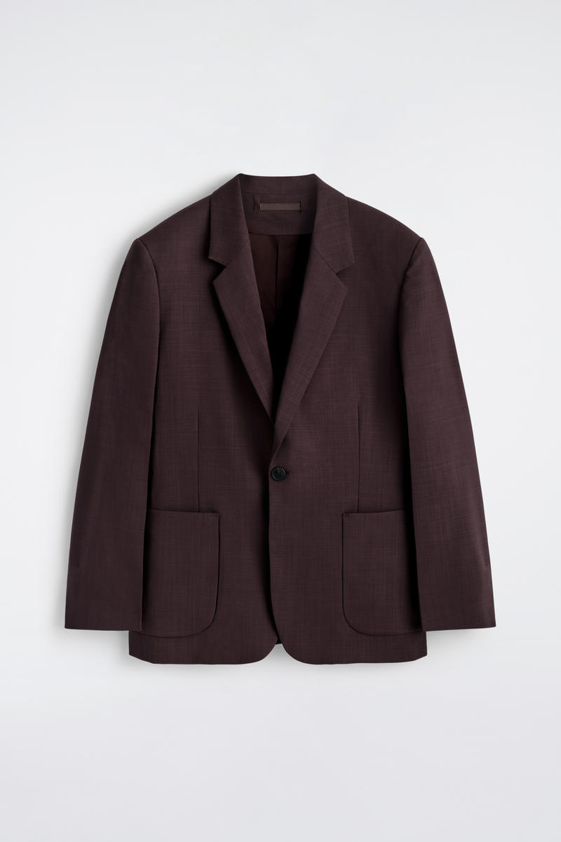 COS フルイドウールブレザー