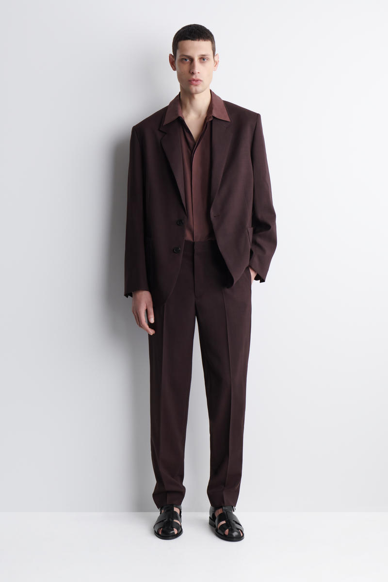 COS フルイドウールブレザー