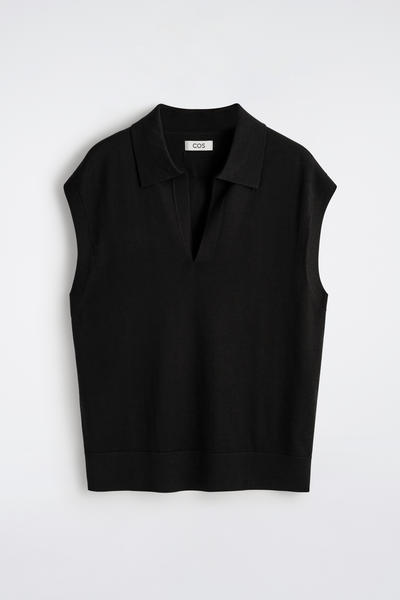 COS メリノウール  ポロベスト