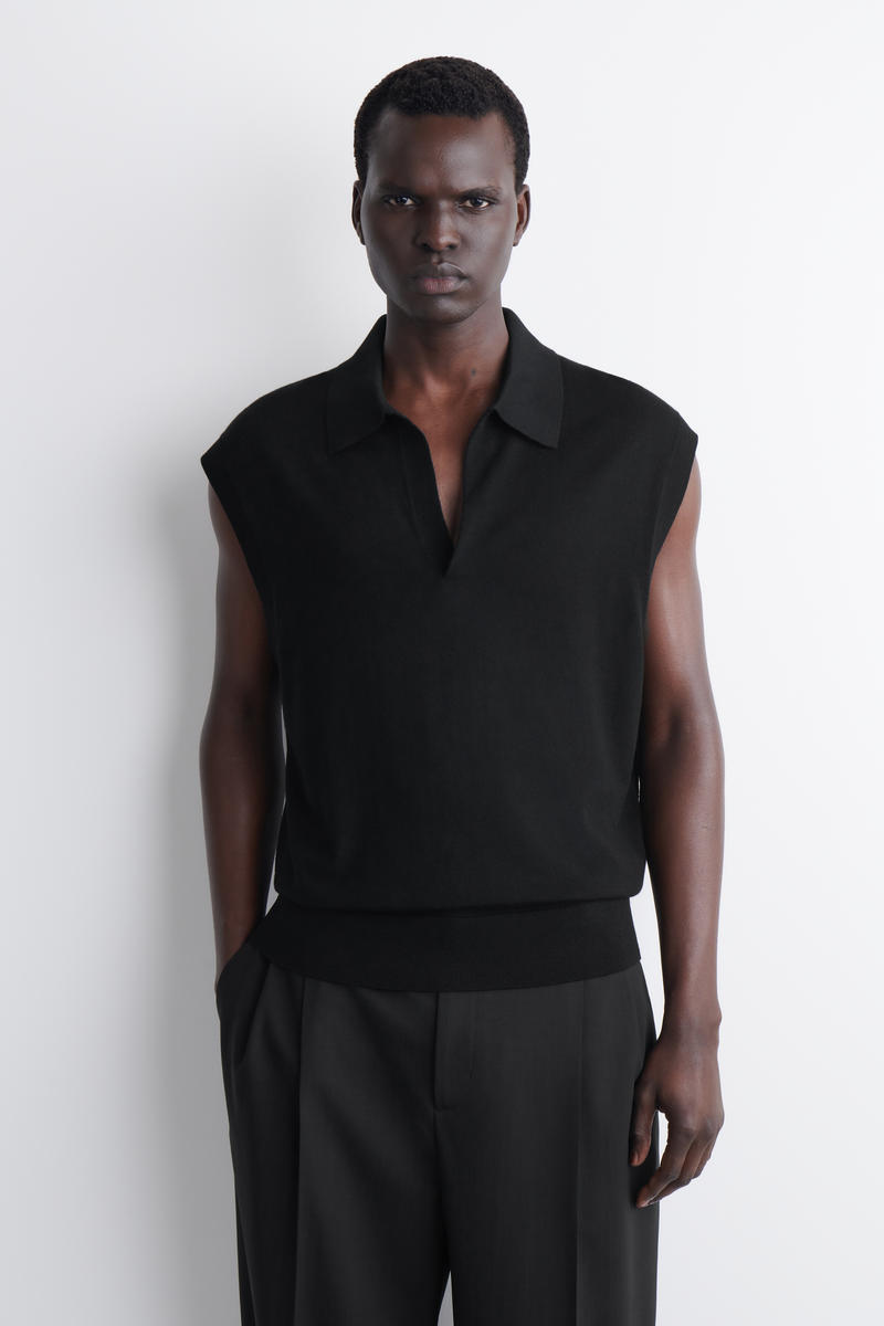 COS メリノウール  ポロベスト