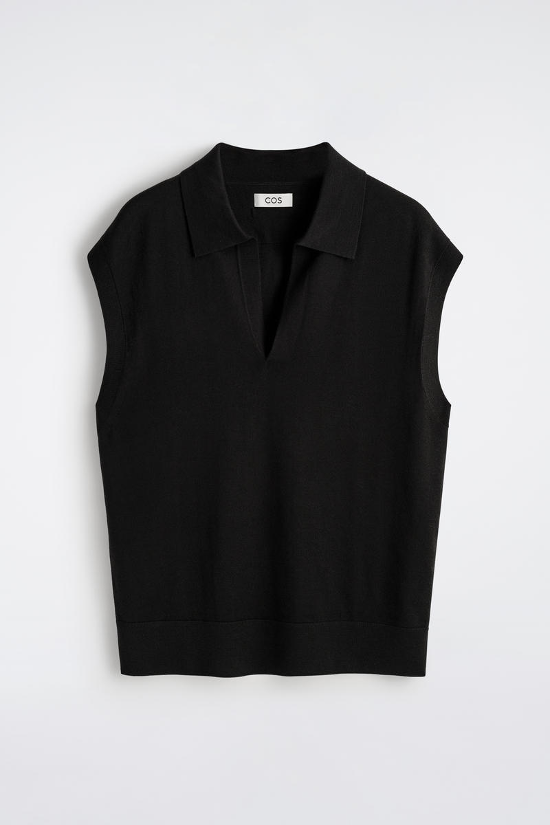 COS メリノウール  ポロベスト