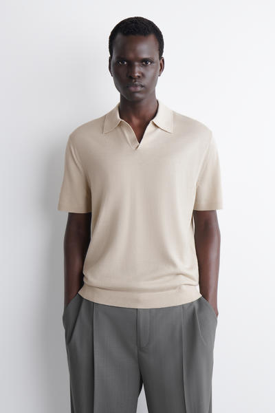 COS メリノウール ポロシャツ