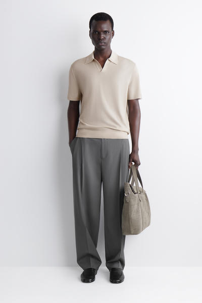 COS メリノウール ポロシャツ