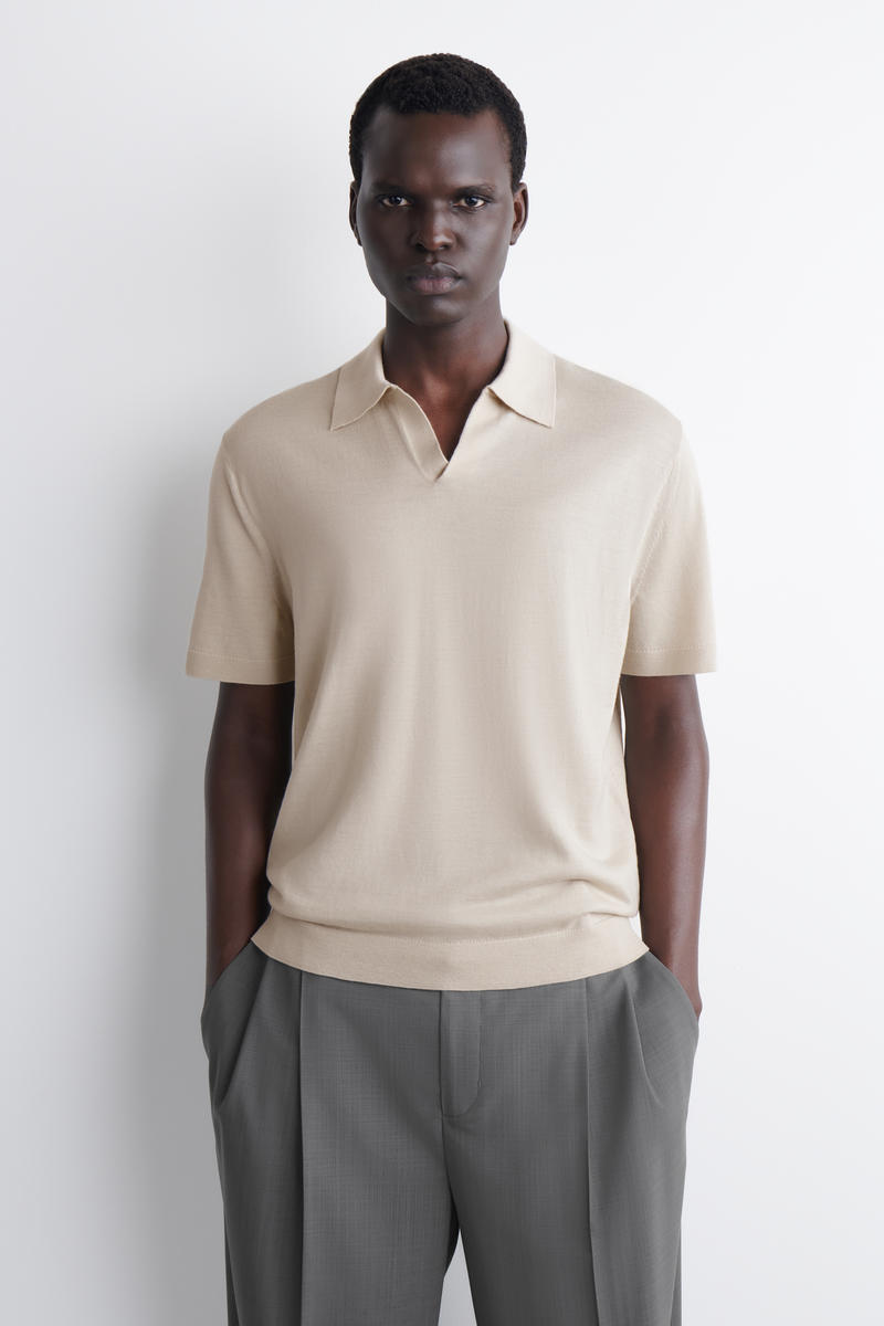 COS メリノウール ポロシャツ